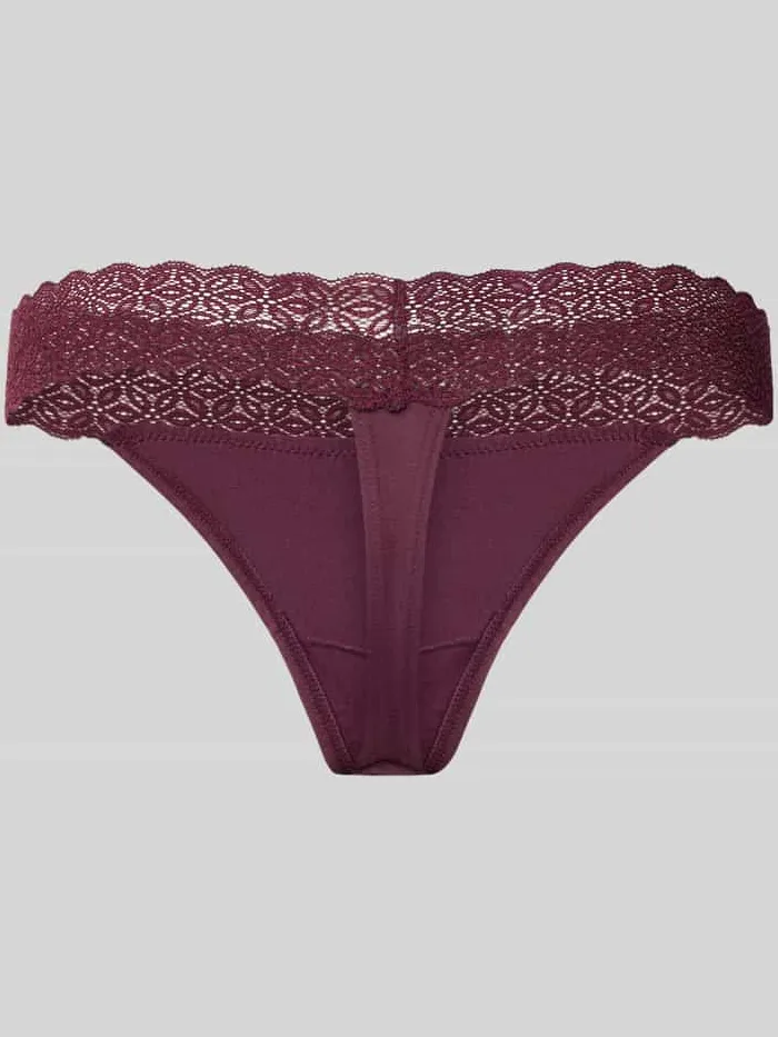Jake*s Casual String van modalmix Prune