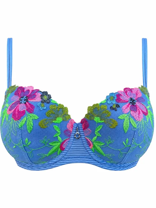 Marie Jo Odilly Voorgevormde Balconette Bh 0102889 Santorini Blue - maat EU 75E / FR Blauw