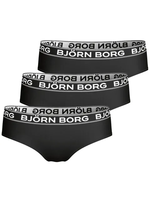 Björn Borg dames hipster cheeky 3-pack zwart, foto 2