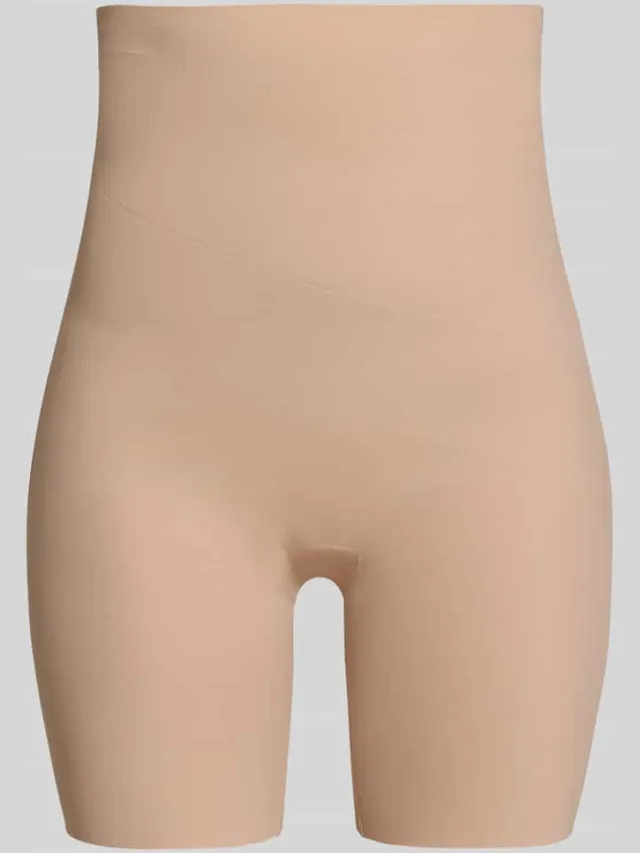 MAGIC Bodyfashion Slim fit bermuda in high waist ontwerp Beige