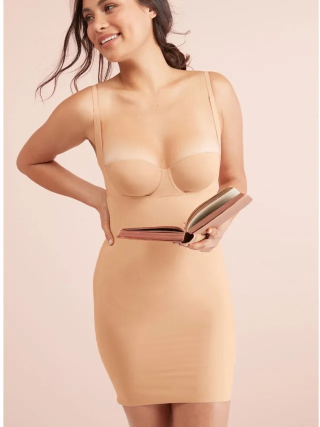 Next Dames - A-E push-up multiway beha zonder bandjes - Huidkleur Praline Nude
