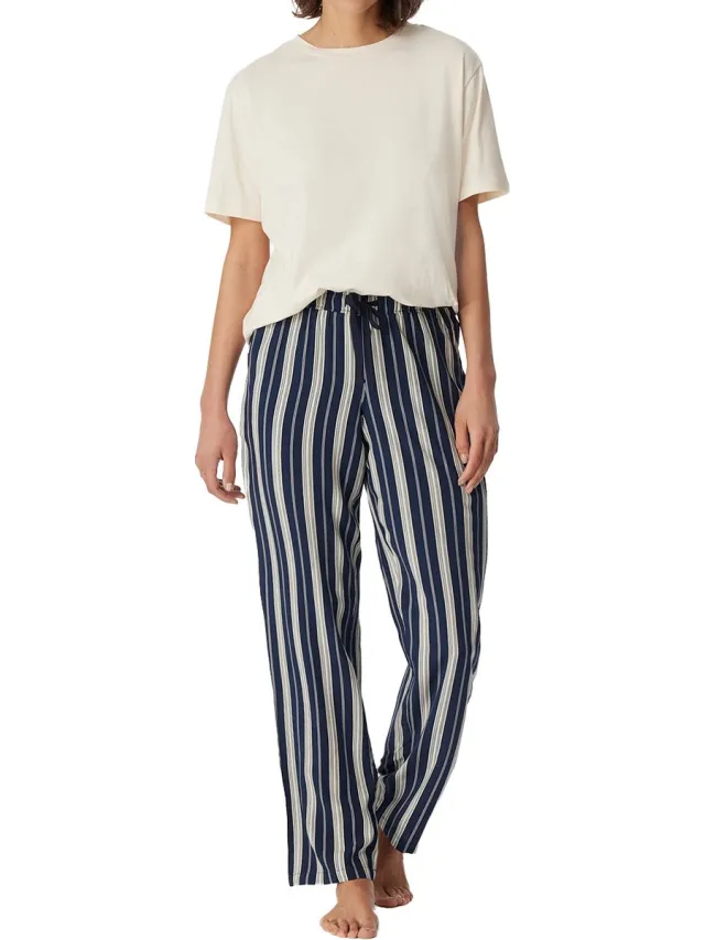 Schiesser Dames pyjama Night & Home creme