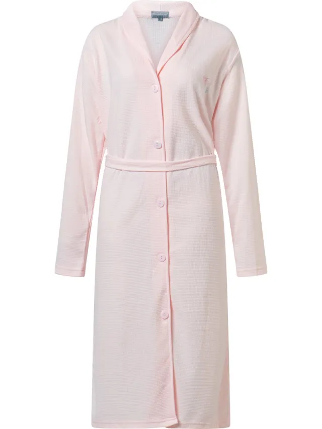 Cocodream Quality Cocodream - dames badjas - wafelstructuur - sauna badjas - roze