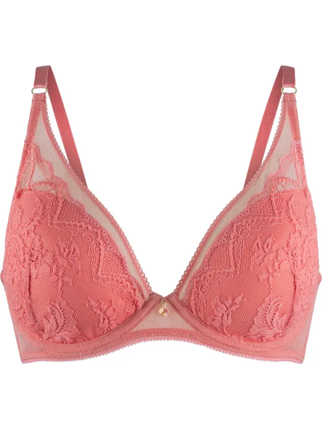 LingaDore Triangel BH Voorgevormd Spiced coral