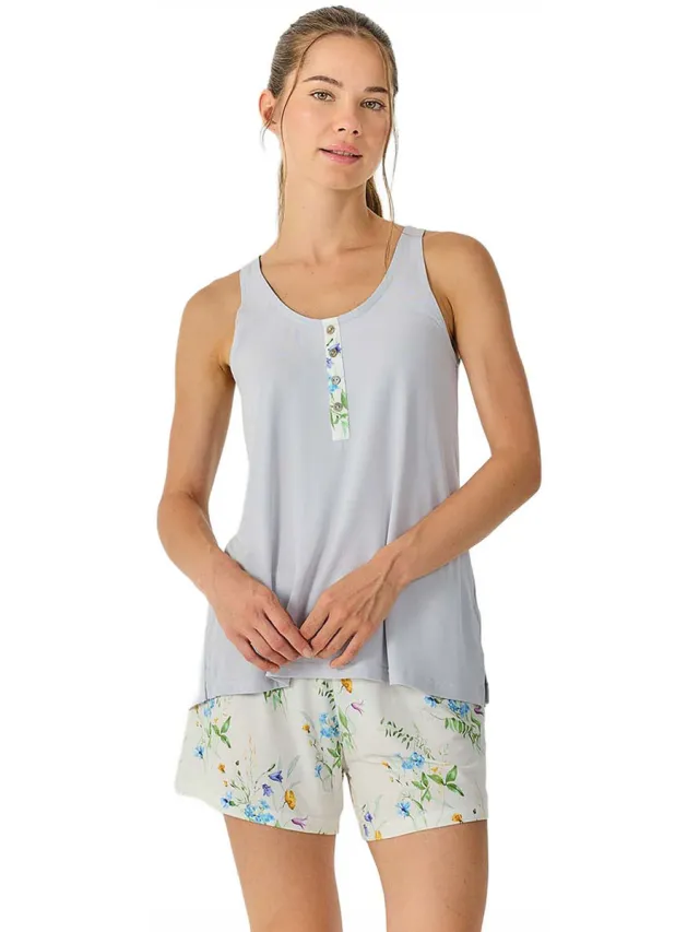 J&J Brothers JJB41 pyjamaset beige Blauw