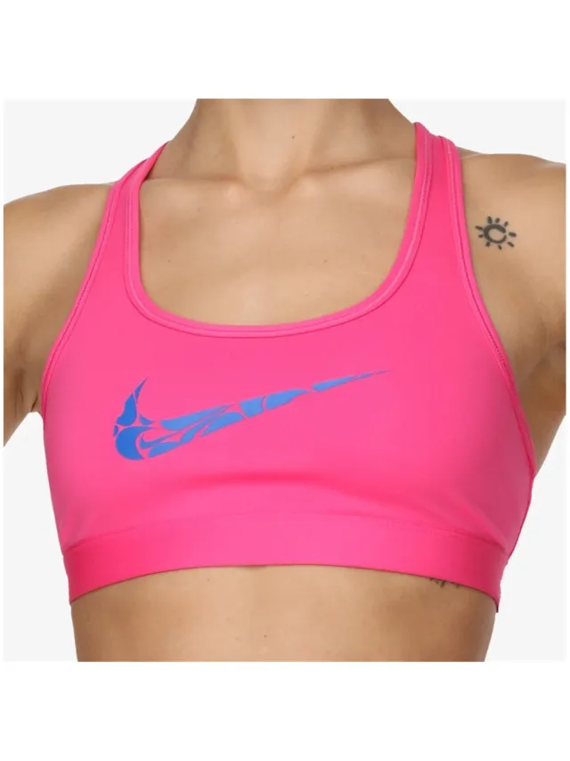 Nike Sport BH Nike Swoosh Roze