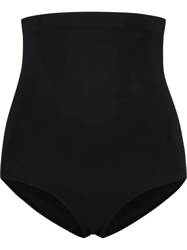 Bye Bra Soft Touch Seamless High Waist Brief, Black Zwart