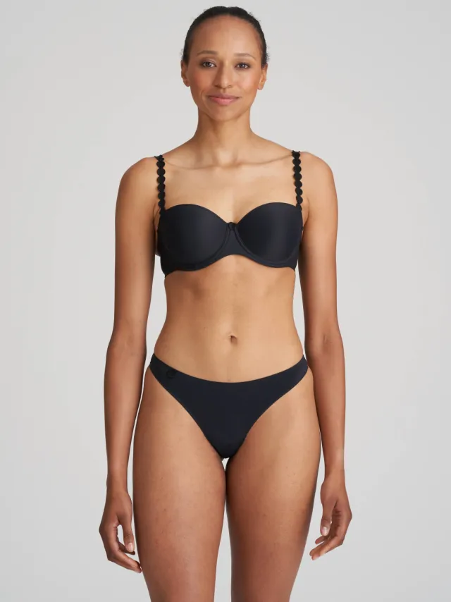 Marie Jo Tom strapless T-shirt-bh met beugel zwart
