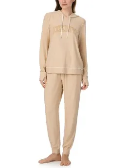 Dkny Chill In Style Hoodie Jogger Set Beige,Zwart,Versch.kleure/Patroon,Wit
