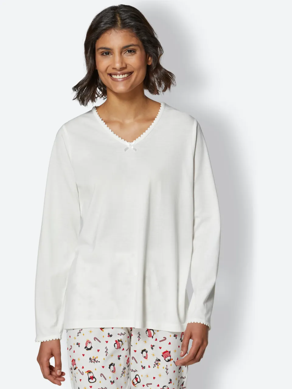 Pyjama-Shirt ecru