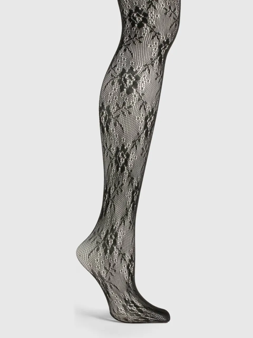 boohoo Dames Bloemenkantpanty's Zwart