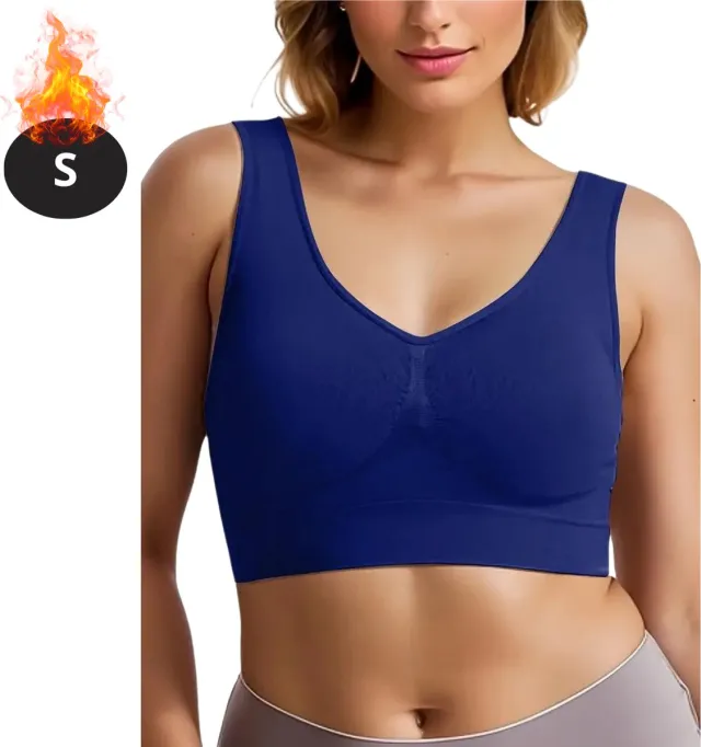 Nivard BH Zonder Beugel - Zonder Bandjes - Push-up Bh's - Comfort Beha - Gemengd - Comfortabel - Donkerblauw