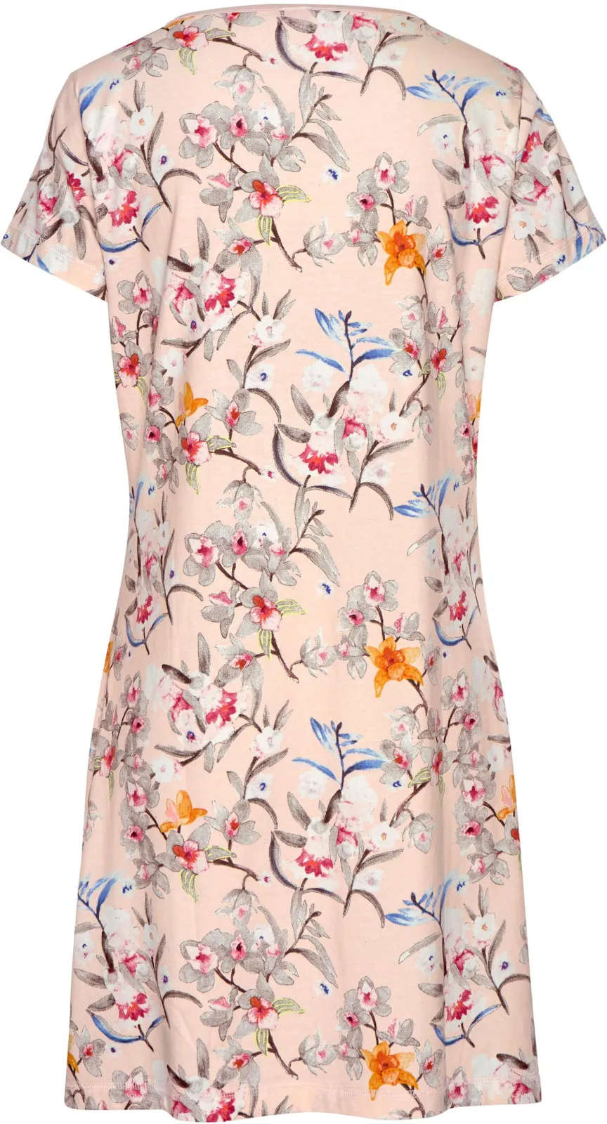 nachthemd roze met bloemenprint, foto 2