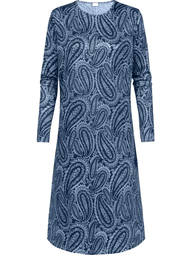 Mey Floral Paisley- Nachthemd lange mouwen Serie Floral Paisley Polar Wind