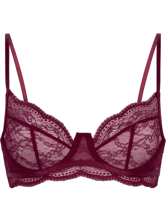 Hunkemöller Dames Lingerie Niet voorgevormde beugel bh Isabelle - Paars