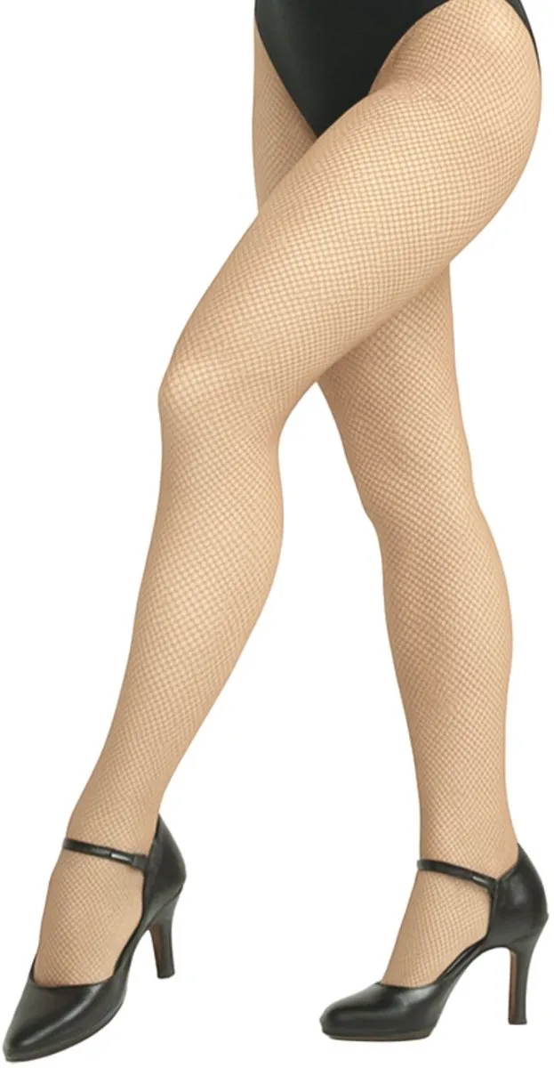 Dancer Dancewear Netpanty Lichte huidskleur BLOND | Professionele Fishnet panty | Dans en show