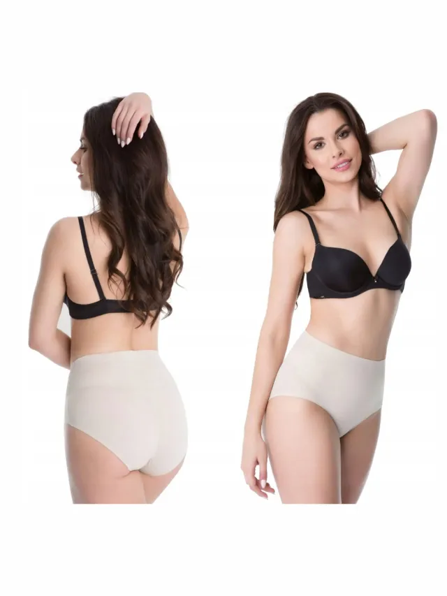 Julimex corrigerend slip hoge taille - Maat XXL – Afslankend ondergoed dames – Beige
