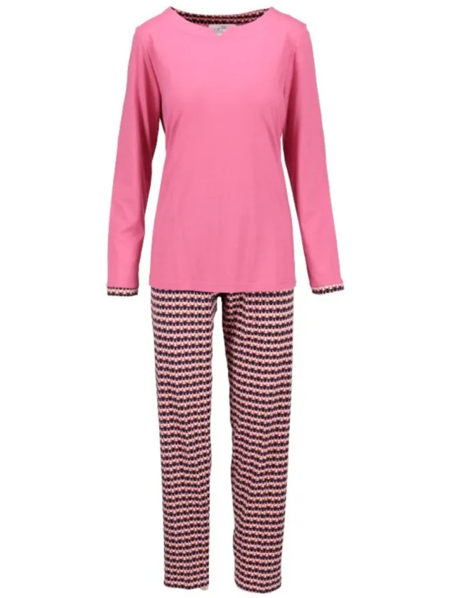 Ringella Katoenen dames pyjama beaujolais Ringella - Rood - Maat - 40