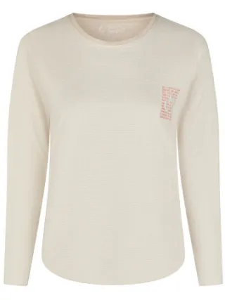 By Louise Dames pyjama set lang katoen beige/mintgroen gestreept, foto 2
