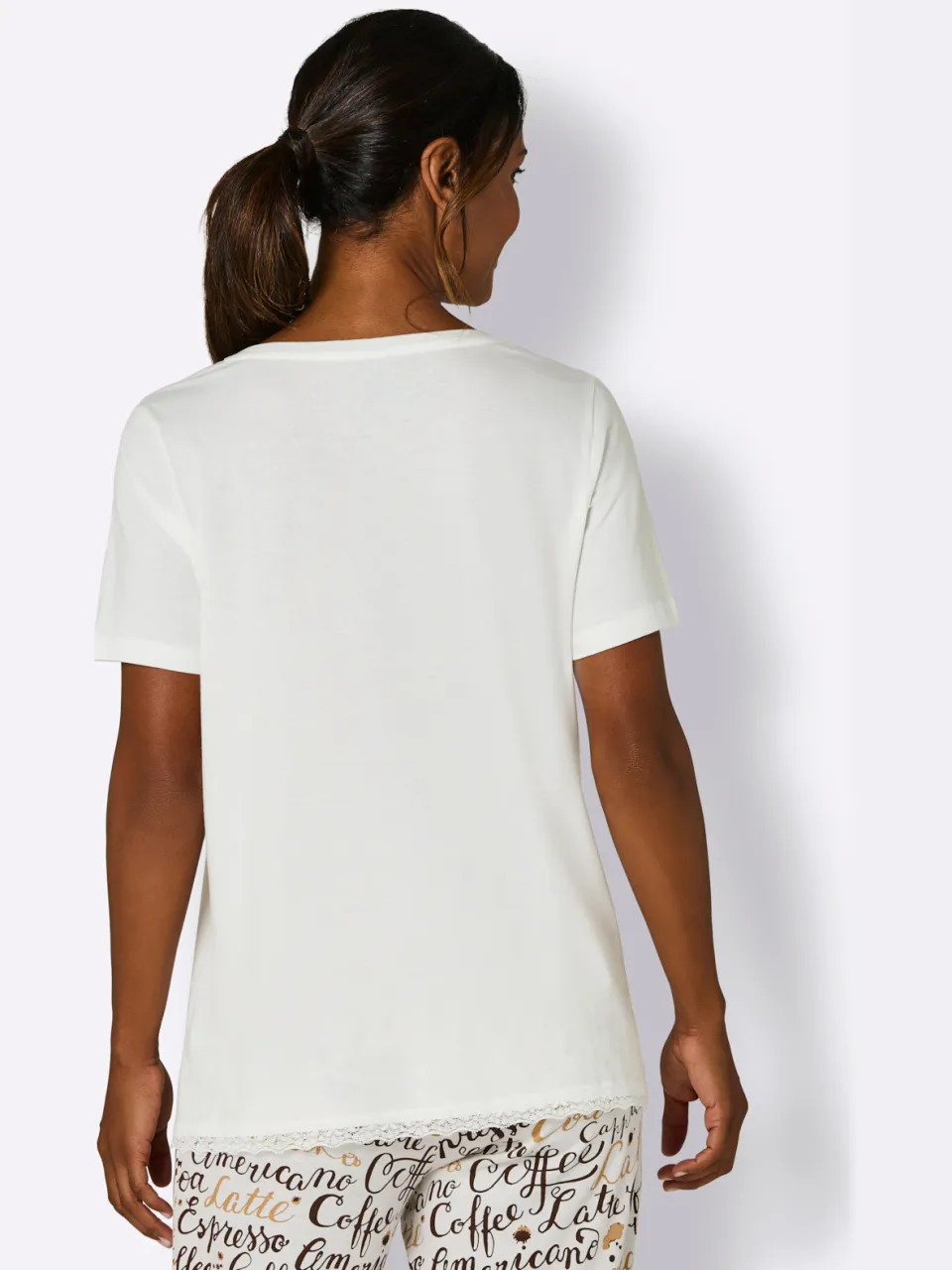 Pyjama-Shirt ecru, foto 3