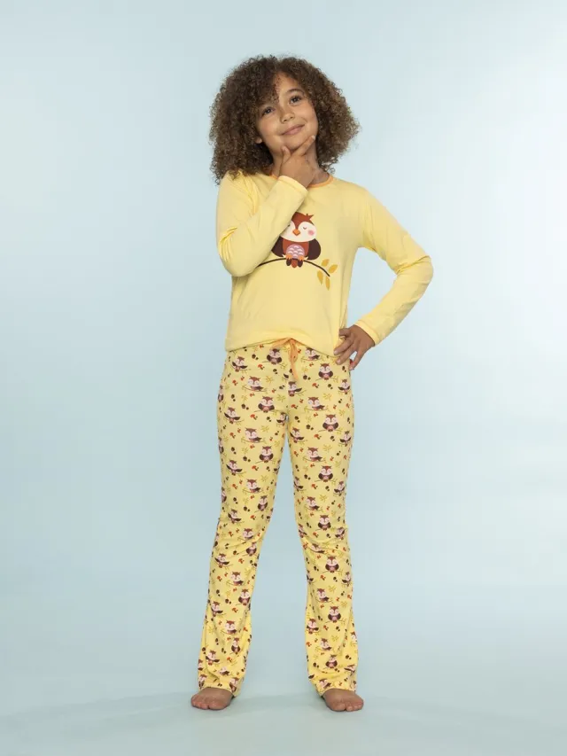 Claesen's Pyjama245339-Owl-14 Geel