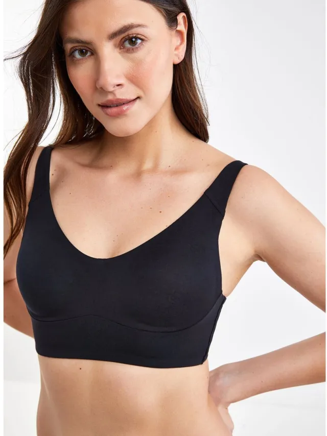 Next Dames - Ultimate Comfort beha met vulling, zonder beugels - Zwart Black