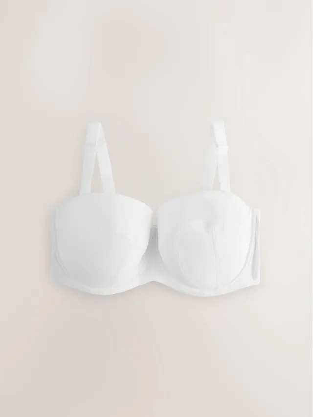 Next Dames - F-K Ultimate Support licht gewatteerde multifunctionele strapless BH - Wit White
