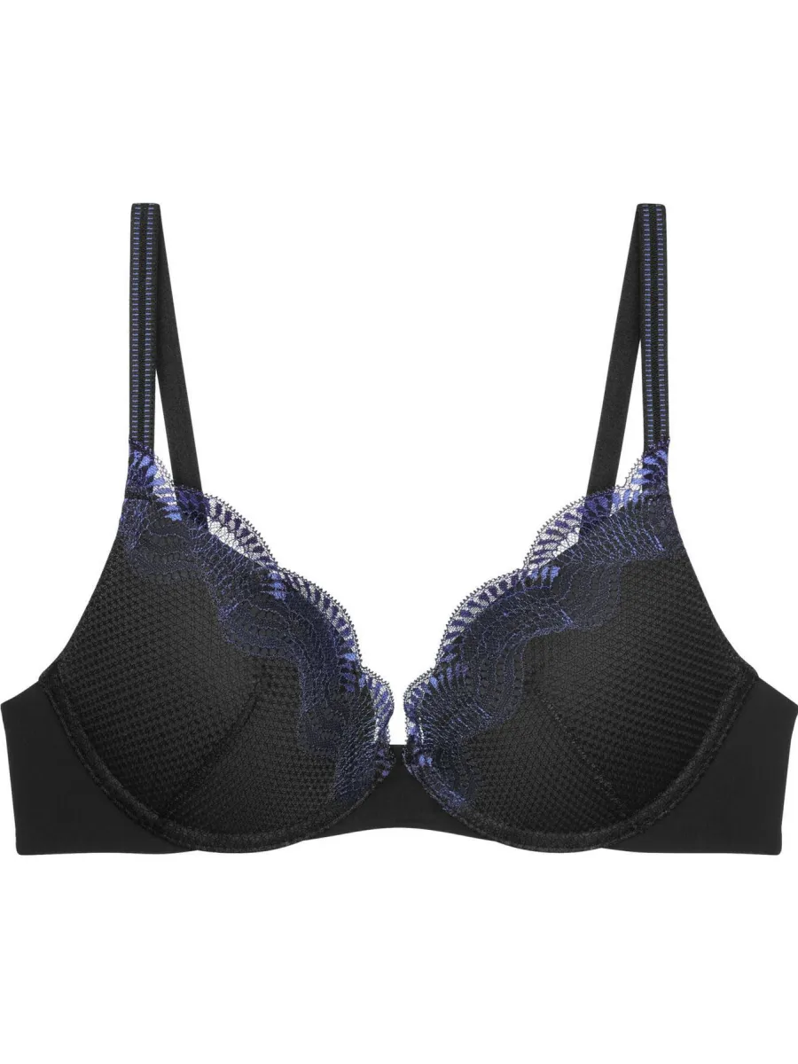 Triumph Comfort Glam push-up bh zwart/blauw, foto 2
