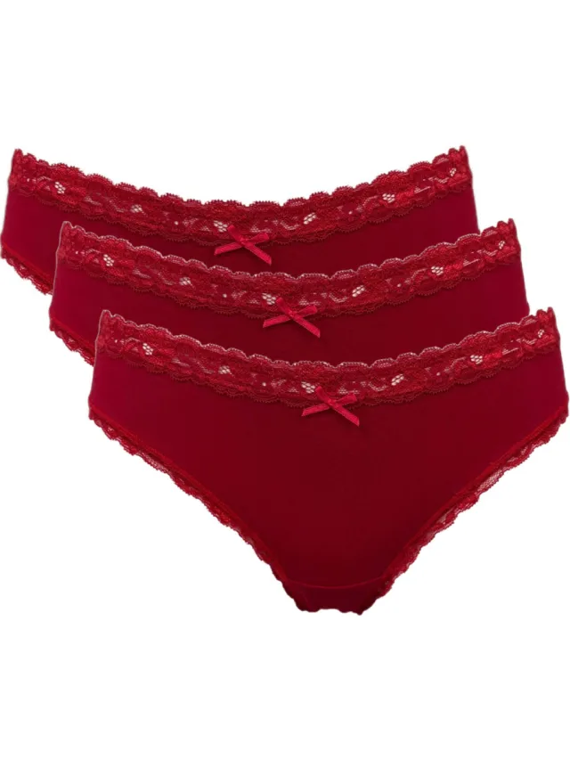 My Basic by After Eden slip (set van 3) rood