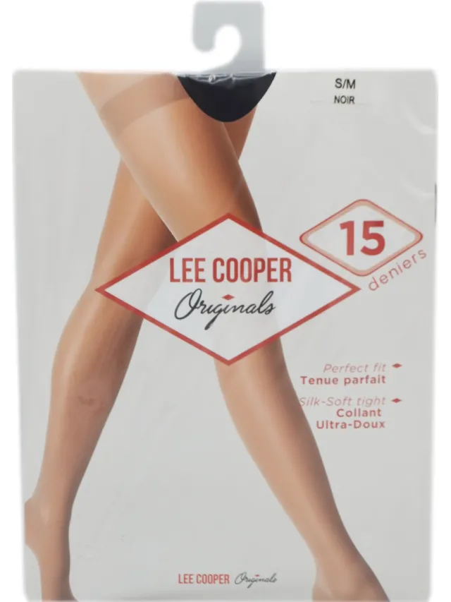 Lee Cooper Panty 15 deniers- Lee Cooper - xx-large - 3 stuks - zwart - Perfecte pasvorm - Zeer elastisch - dunne panty