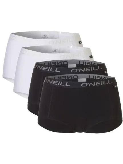 O'Neill Dames boxershorts 4-pack wit/zwart