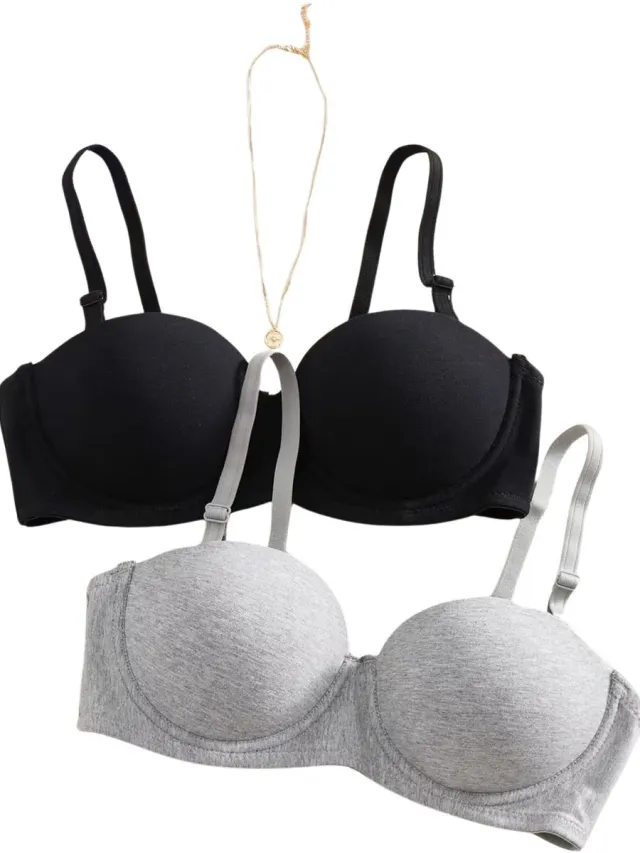 Currero BH Zonder Beugel - Strapless - Zonder Bandjes - Met Voorsluiting - Push-up Bh's - Comfort Beha - Comfortabel - Grote Sluiting - Veelkleurig