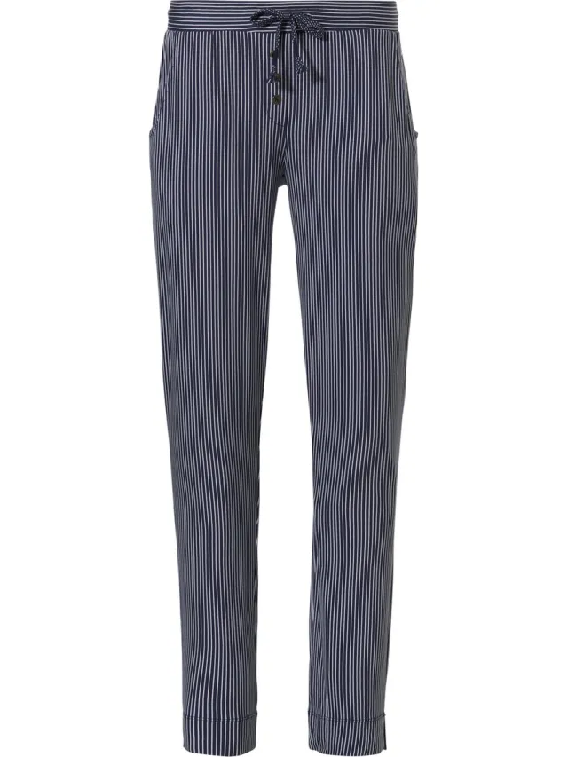 Pastunette PastunetteMaat M Deluxe NOOS Pyjamabroek - Blauw/Wit - (valt ruim)