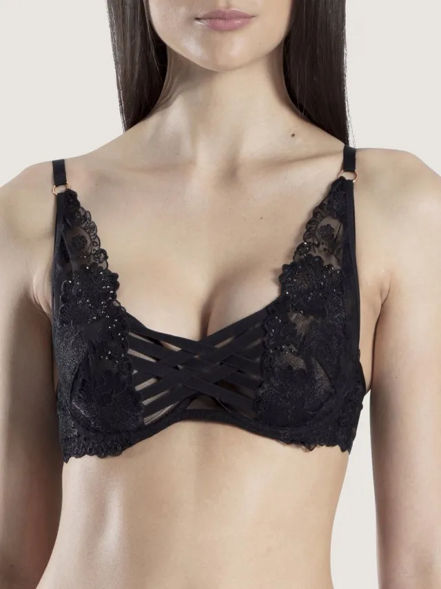 Aubade Nuit Indecente Bh OE81 Zwart - maat EU 75C / FR