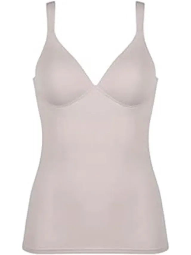 Naturana hemd met padded BH zonder beugels maat 90A beige