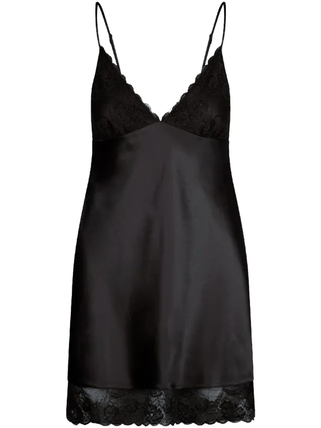 Lingadore Dull Satin Dress zwart, foto 2