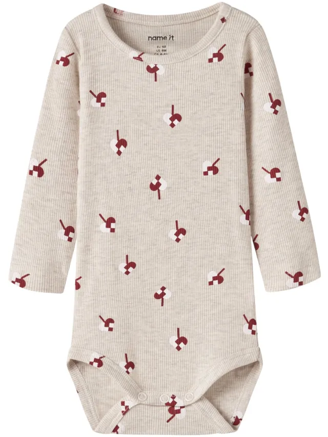 NAME IT Romper Kerst Peyote Melange1