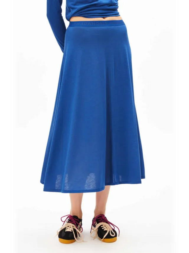 ARMEDANGELS dames vegan Rok Ileniaa Laraa Blauw