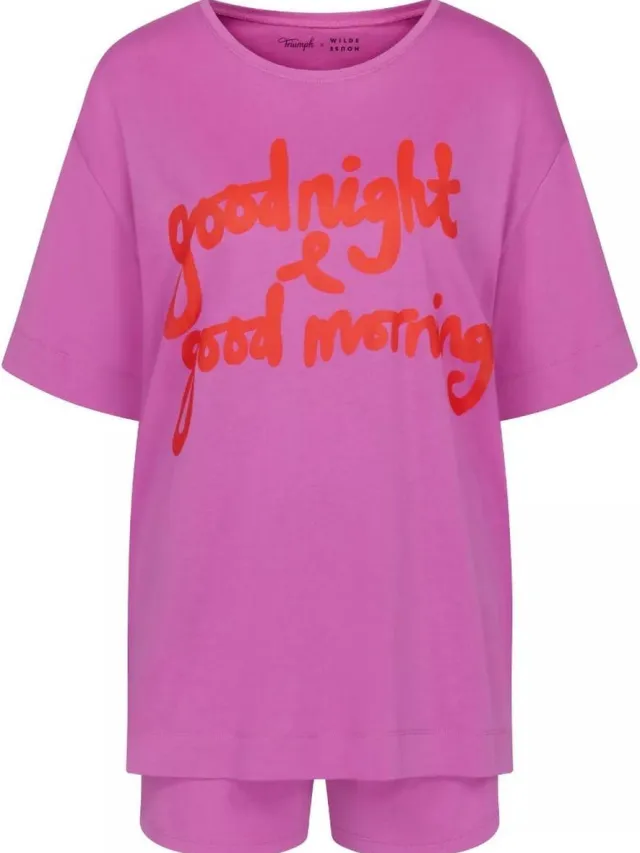 Triumph Pyjama korte broek - 00YK Fuchsia - maat 46 (46) - Dames Volwassenen - Katoen/Modal- 10214841-00YK-46