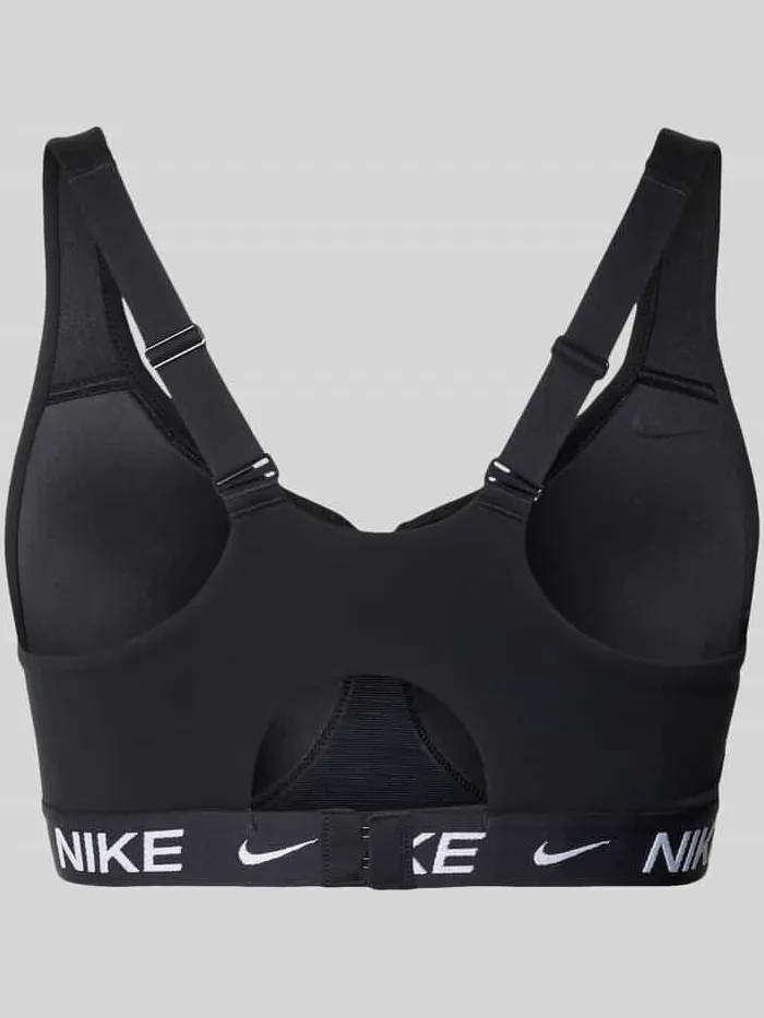 Nike Bustier met labeldetails en verstelbare bandjes zwart, foto 2