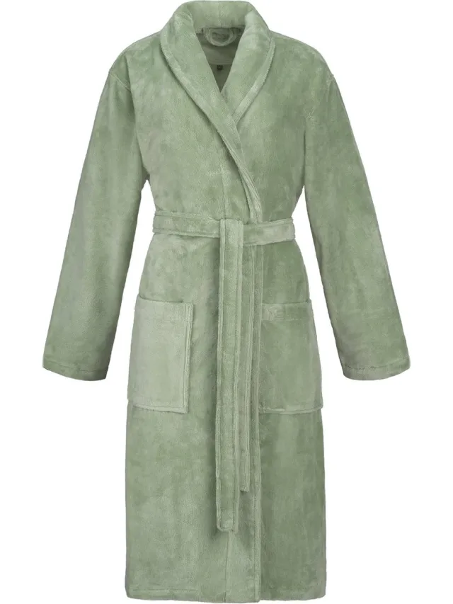 Vossen dames badjas Pippa soft green small