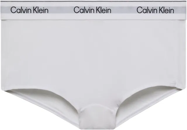 Calvin Klein Boyshort van katoen en modal - Wit
