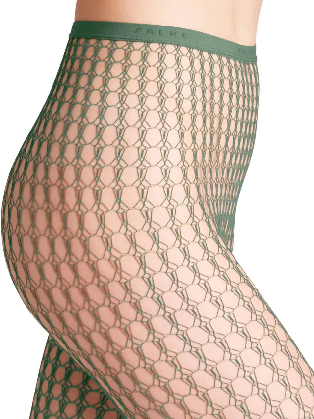 Falke Wicker Game ultra transparent materiaal transparent Panty dames groen-L groen 7538