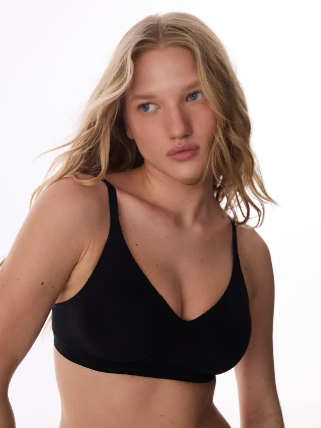 Penti Katoen Lyocell Jersey Bralette Zwart