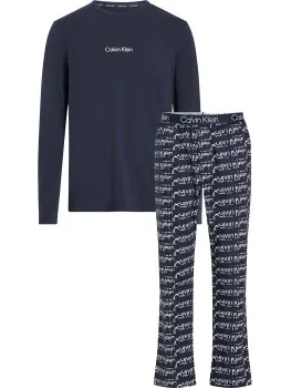 Calvin Klein Modern Structure Sleep Pant Set * Actie * Blauw,Versch.kleure/Patroon