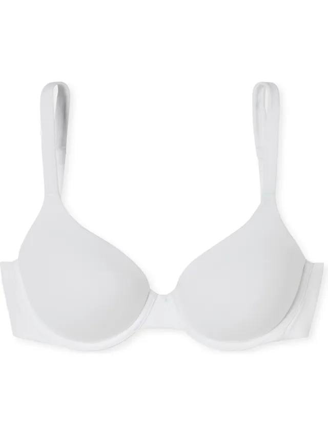 Schiesser Beugelbeha Unique Micro - met glijdende cups - Dames Beha wit