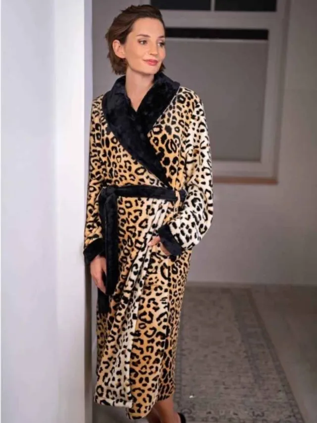 Ringella Fluweelzachte dames badjas veelkleurig Ringella - Meerdere kleuren - Maat - 42