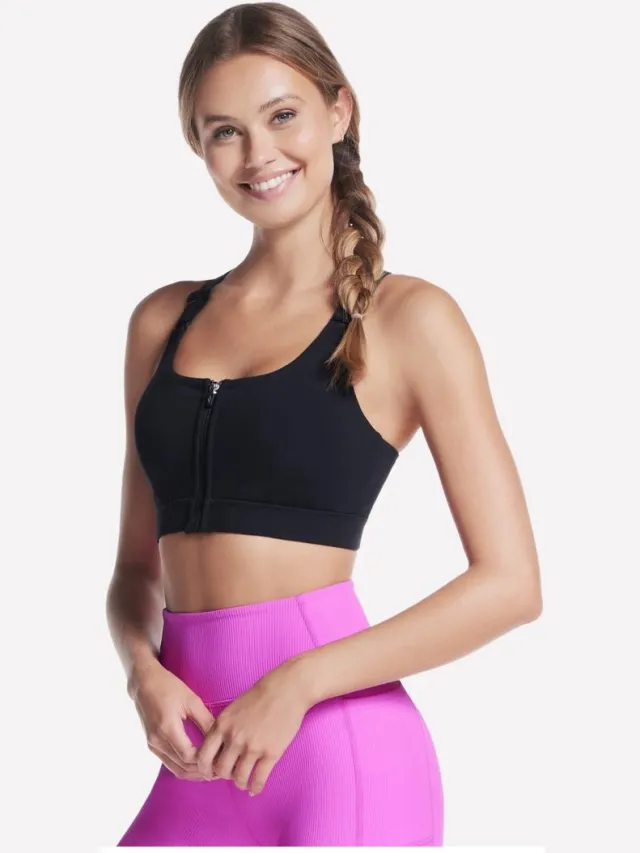Skechers Dames Sportbeha - Zwart - Ademend & Naadloos veelkleurig