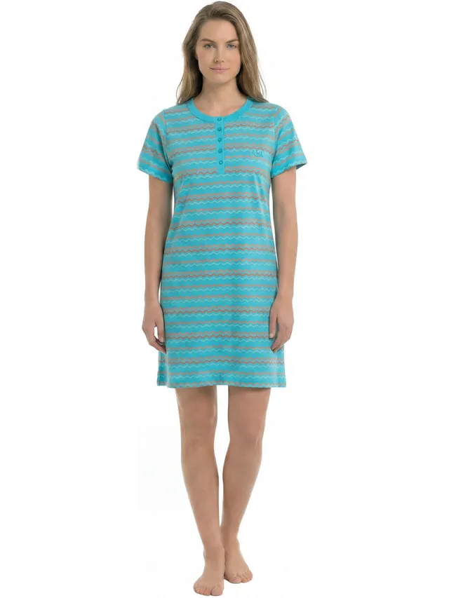 Kisses&Love KL45000 nachthemd blauw