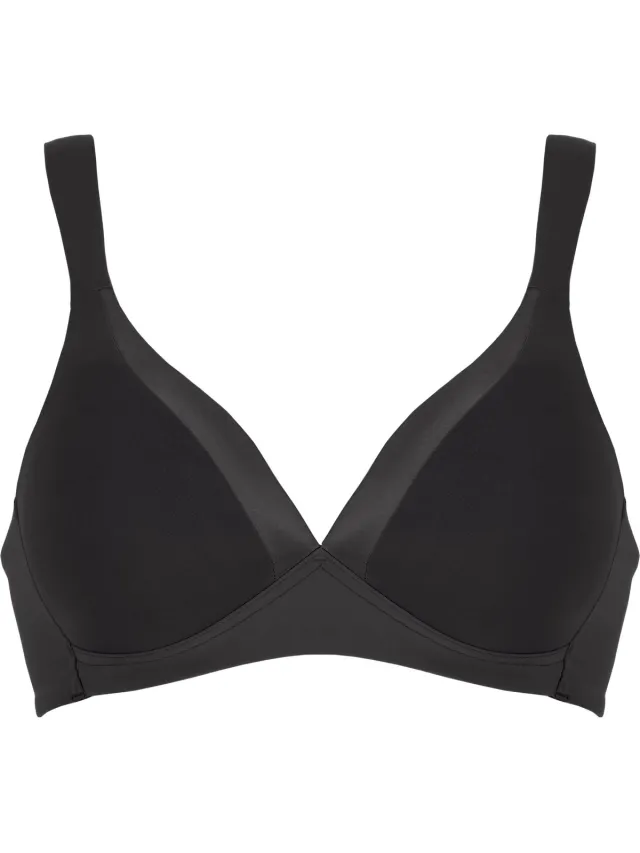 Naturana Soft bh met glansband - 5119 - Zwart